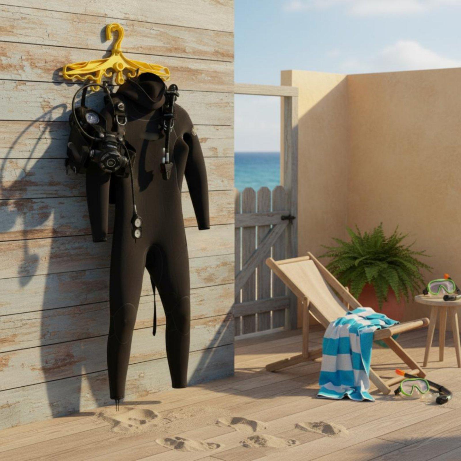 Aquatic Sports And Scuba - Пластиковая вешалка для дайвинга с восемью